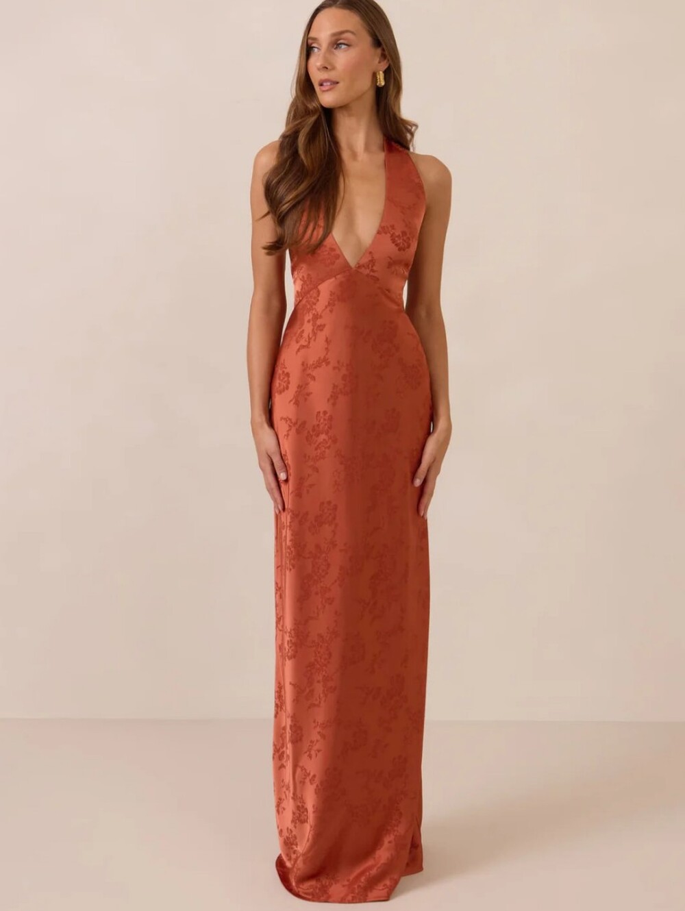 Park & Fifth Empire Dress in Clay Jacquard
